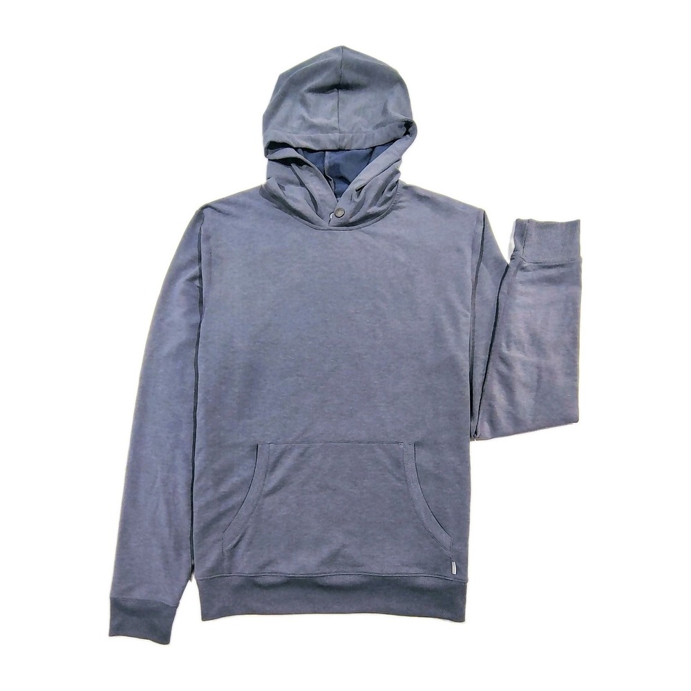 Vuori Austin Hoodie Dreamknit Pullover Gray Mens Stretch Shirt V254 Athletic Fit
